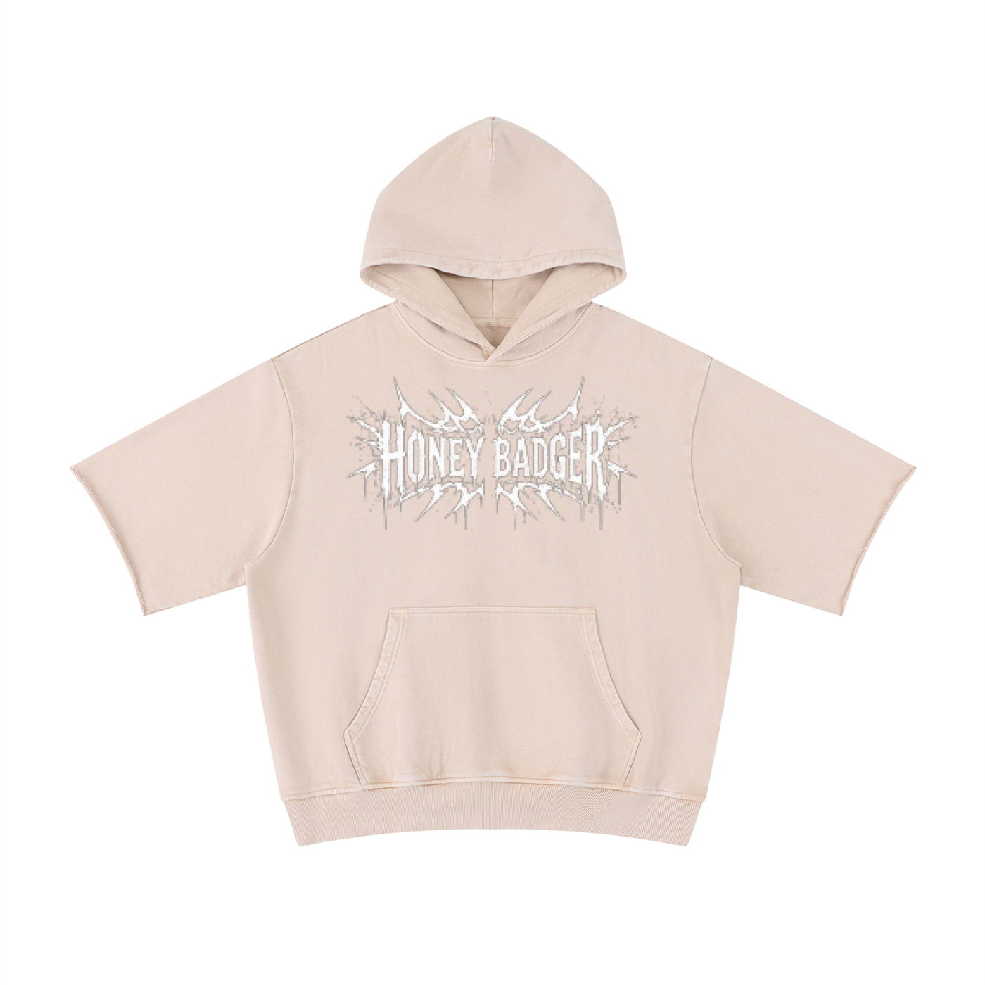 Y2K Mineral Wash Short Sleeve Hoodie