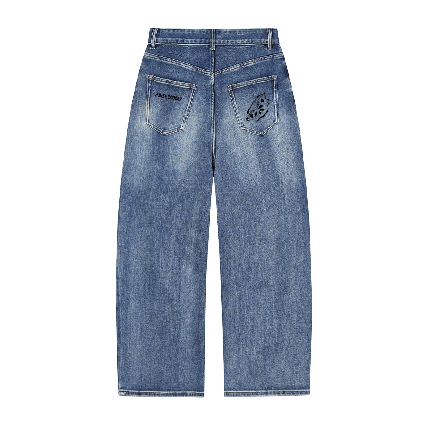 Sun Fade Heavyweight Denim Jeans