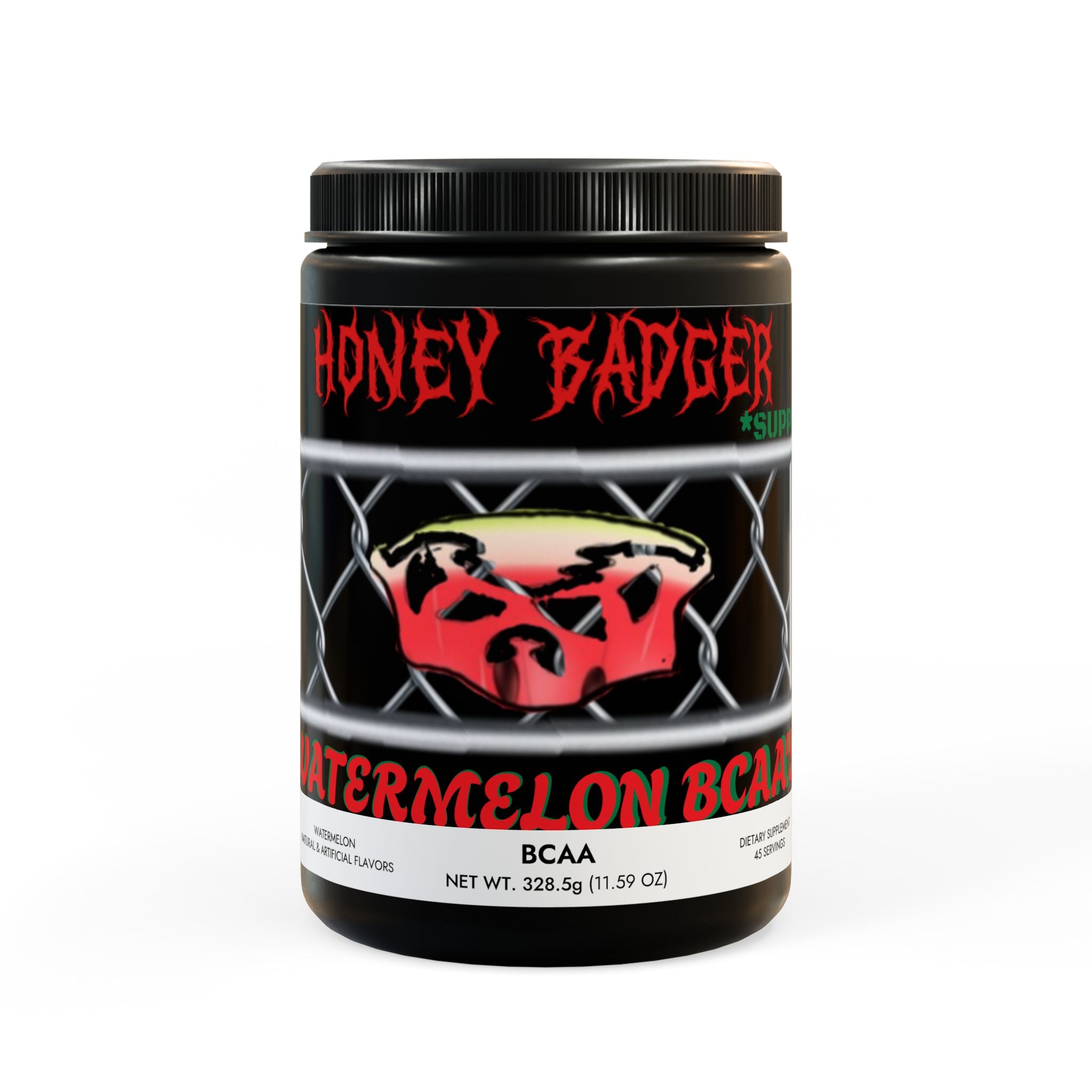 BCAA Supplement, WATERMELON (325g, 11.46oz, 45 servings)