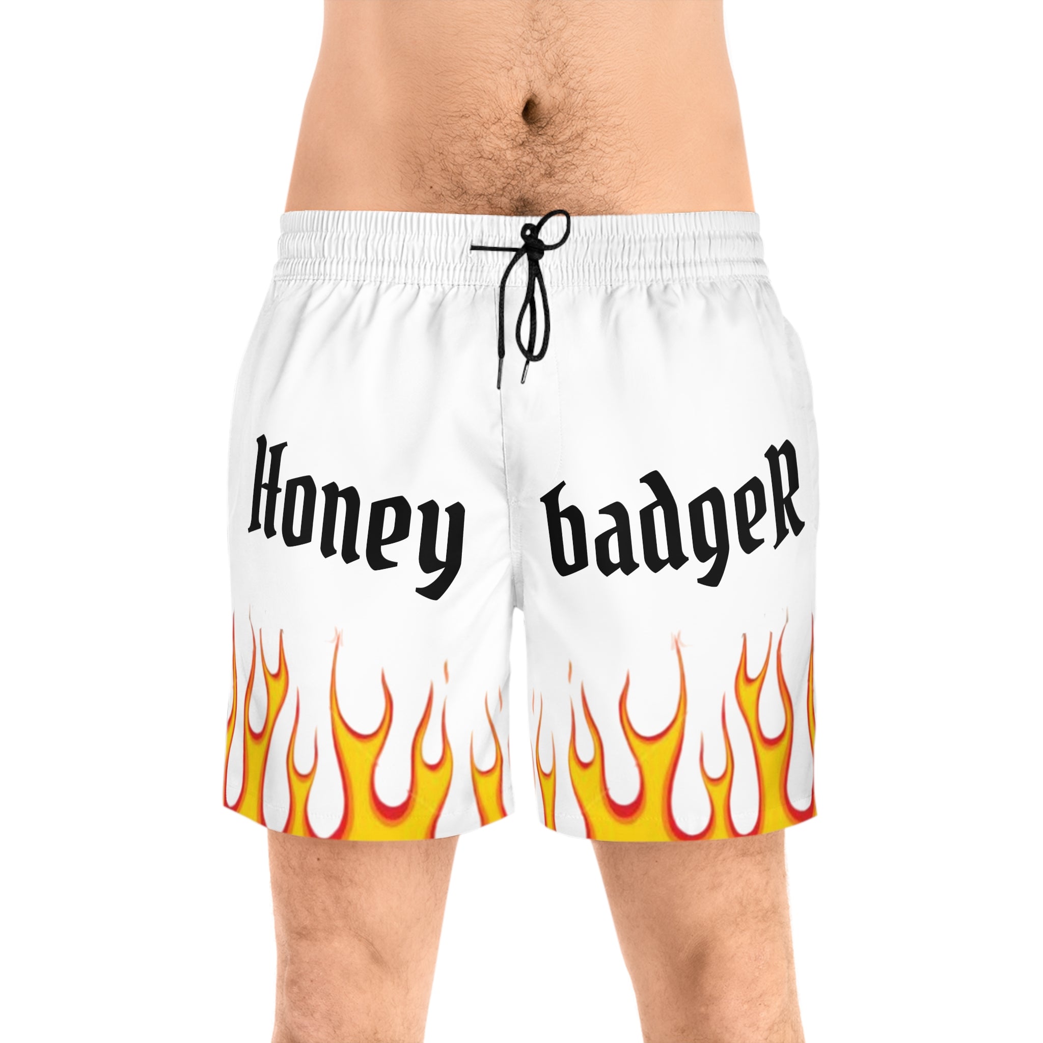 FLAME Swim/anywhere  SHORTS  (White/ Orange / Black)
