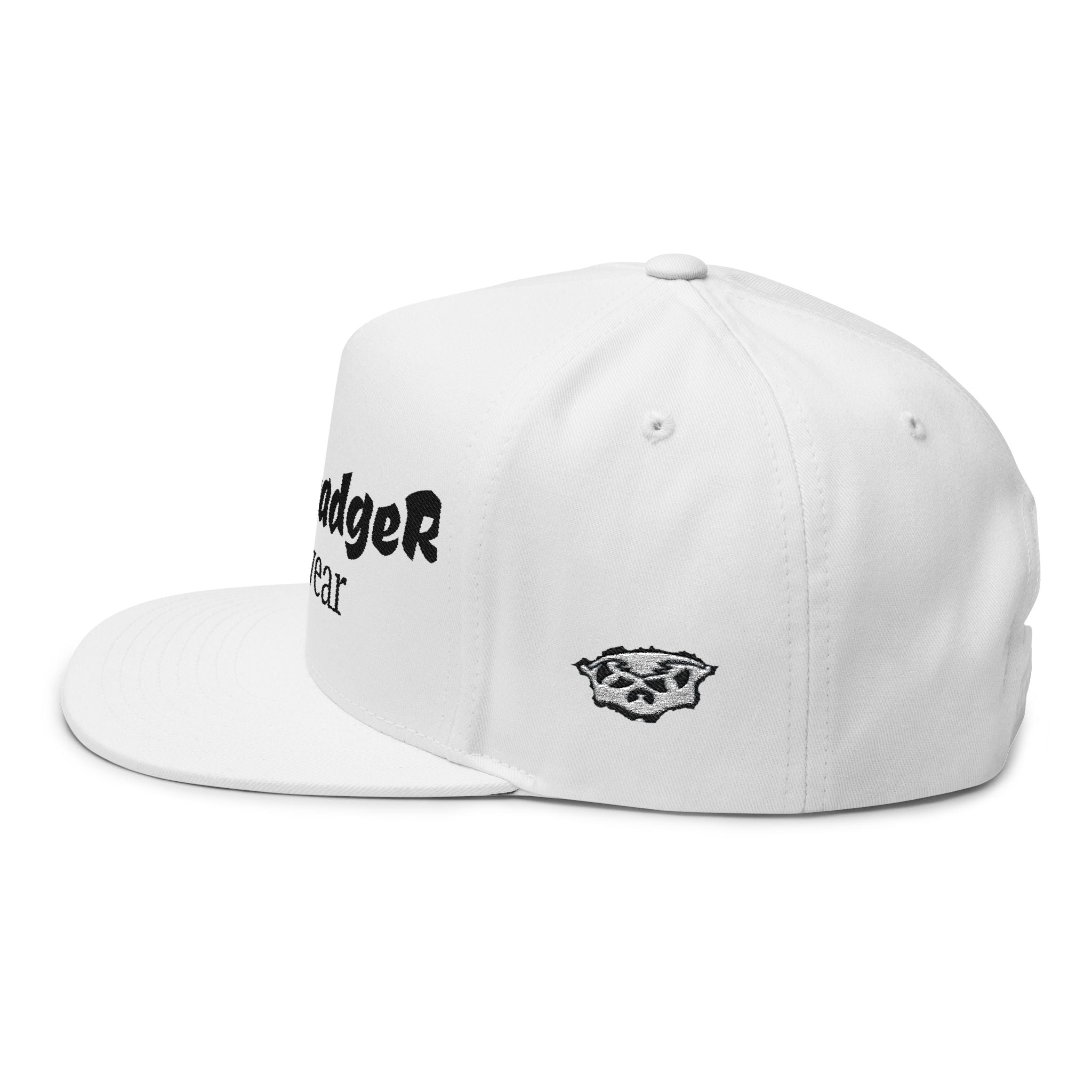 O.G HB-flatbrim hat WHITE-OUT (Adjustable)