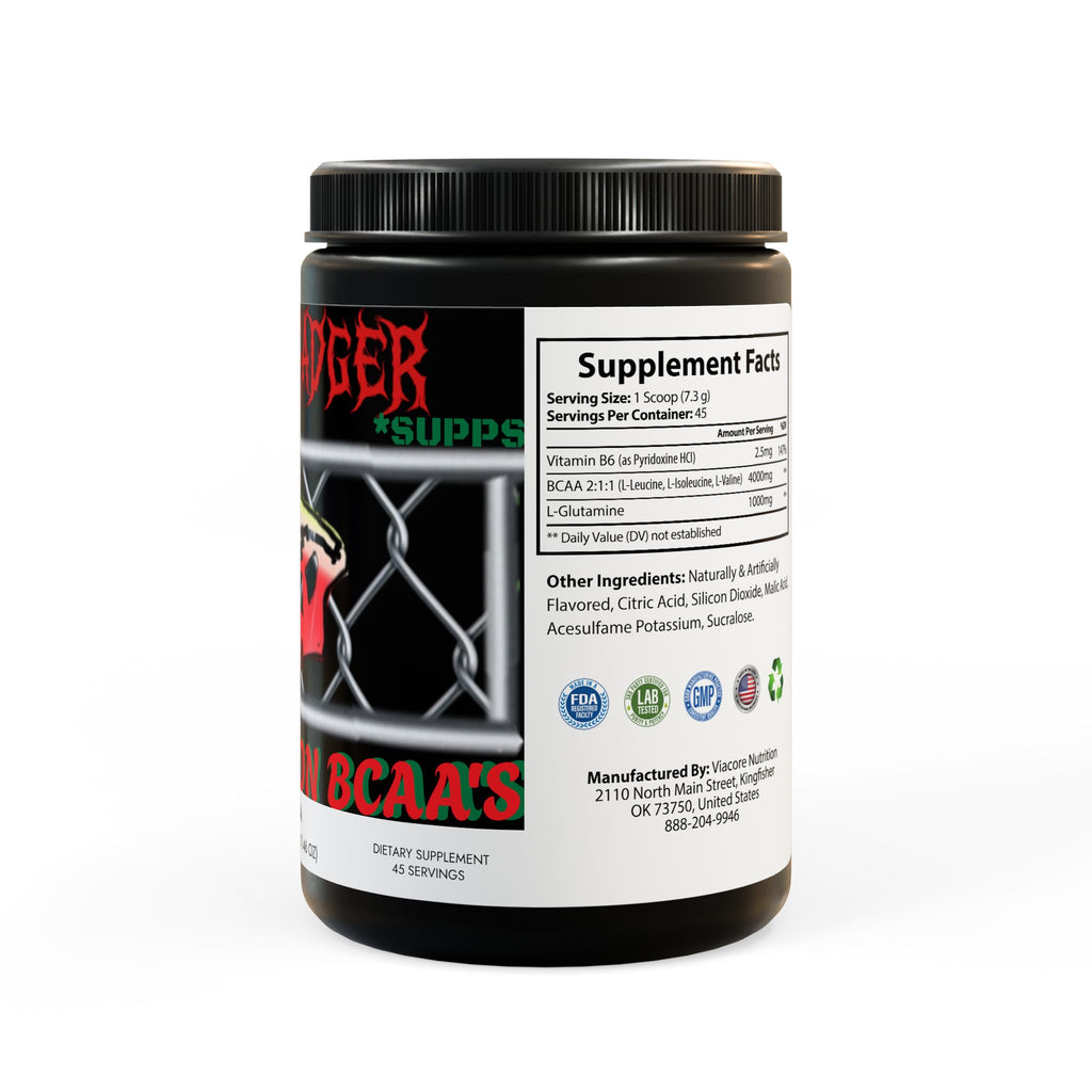 BCAA Supplement, WATERMELON (325g, 11.46oz, 45 servings)