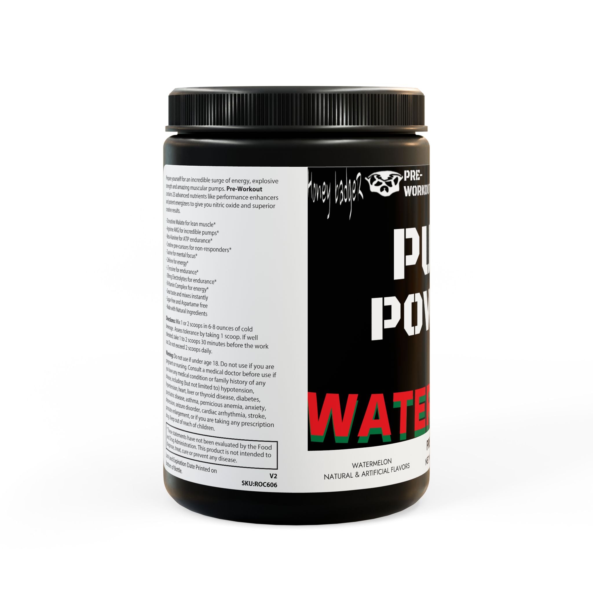 Pre-Workout Supplement, WATERMELON (300g, 10.58oz)