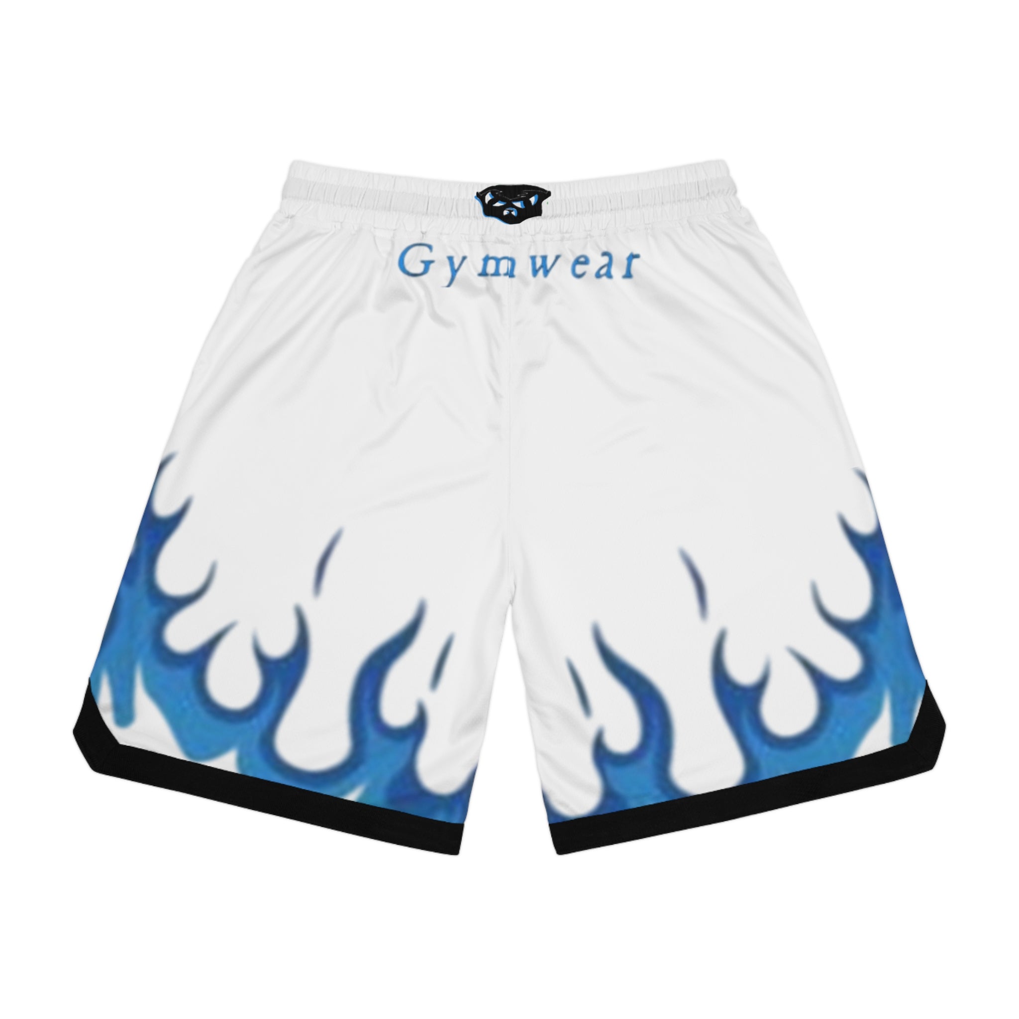 Flame Shorts (White/Blue)