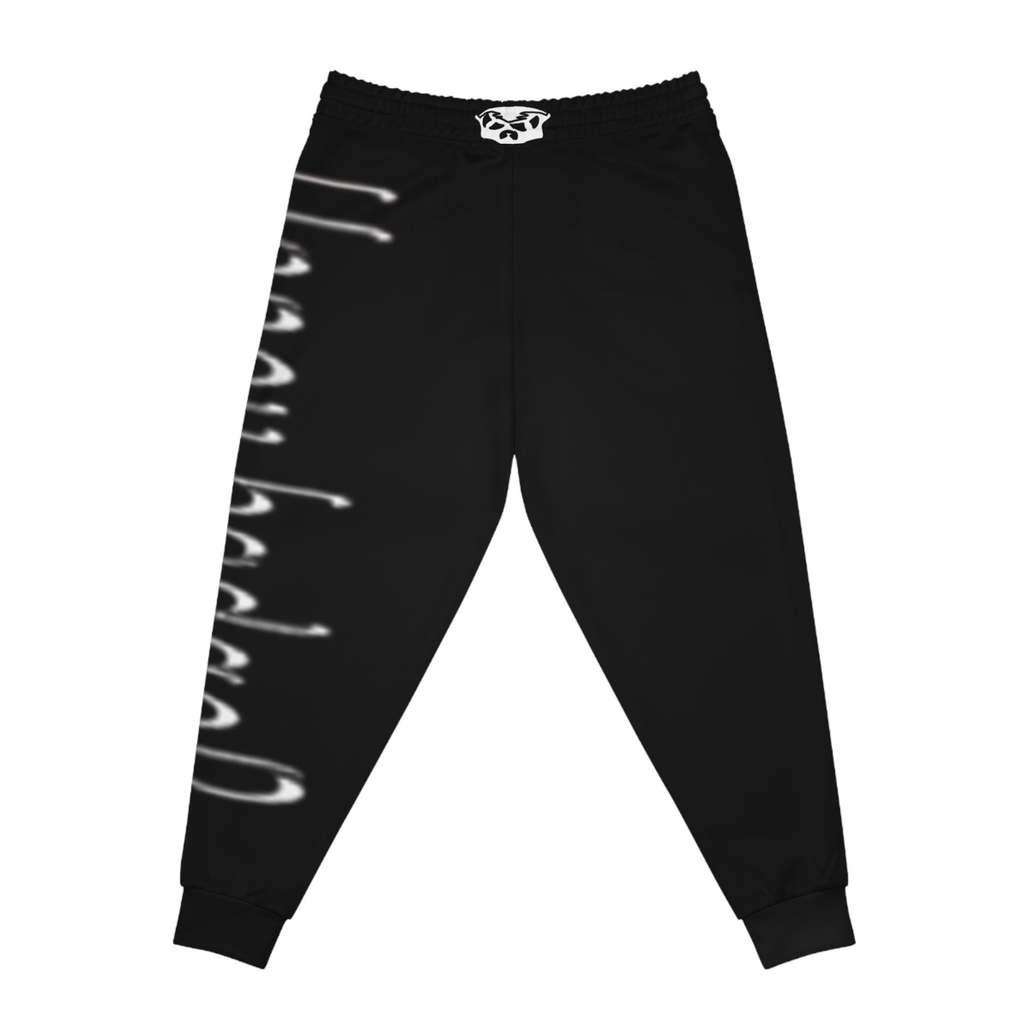 Side leg HUSTLER Joggers (Cuffed/ White )