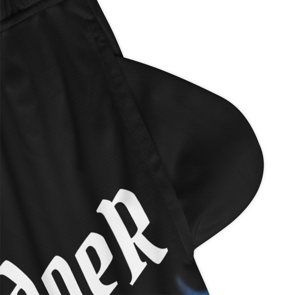 Flame Shorts (Black/Blue)