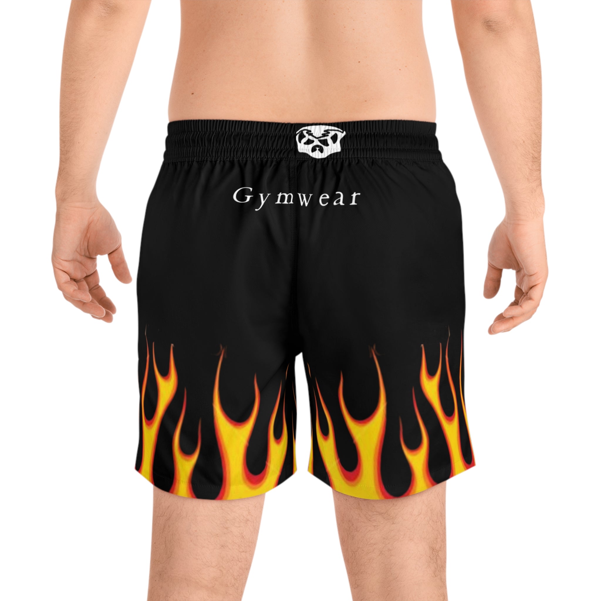 FLAME Swim/anywhere  SHORTS  (Black/ Orange / White)