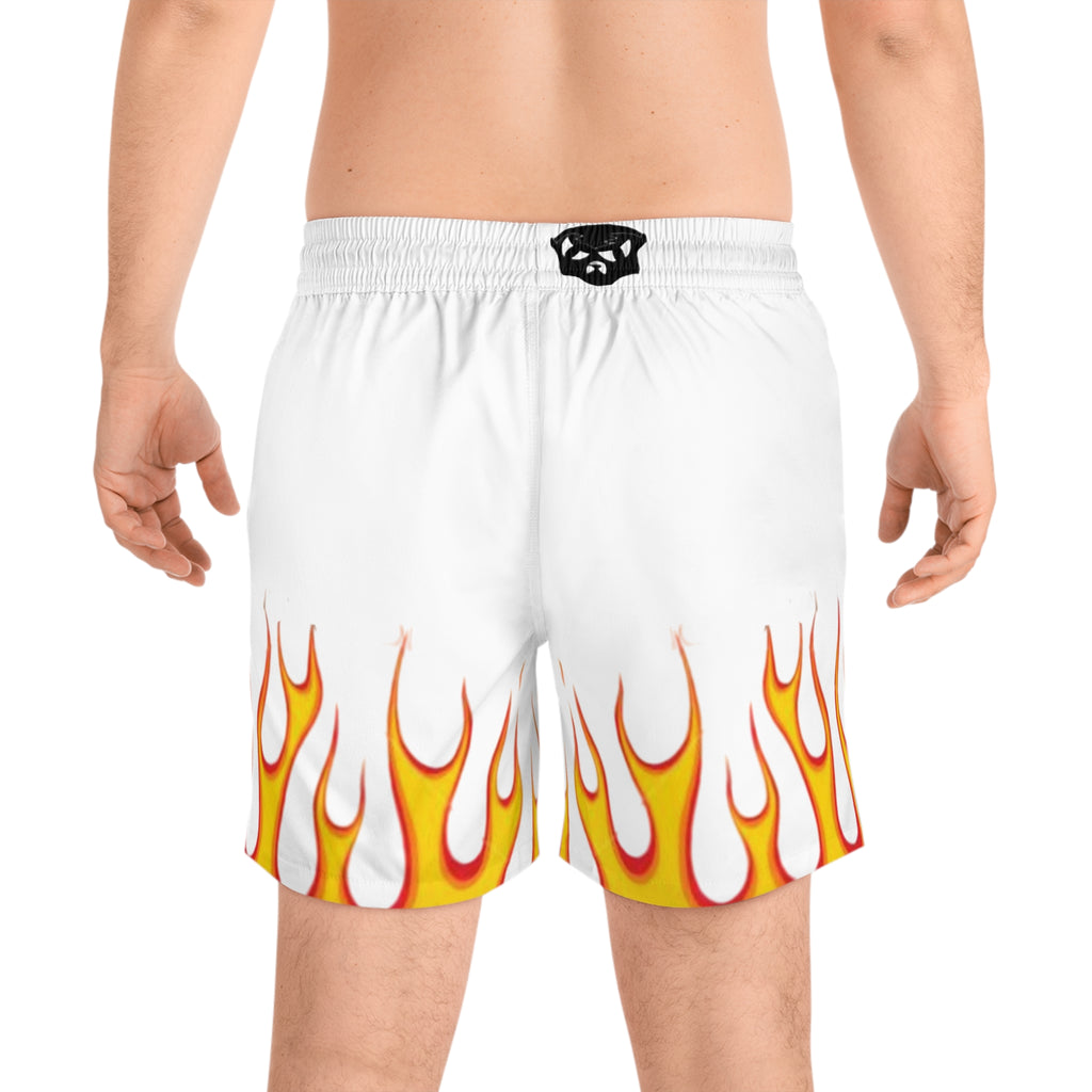 FLAME Swim/anywhere  SHORTS  (White/ Orange / Black)