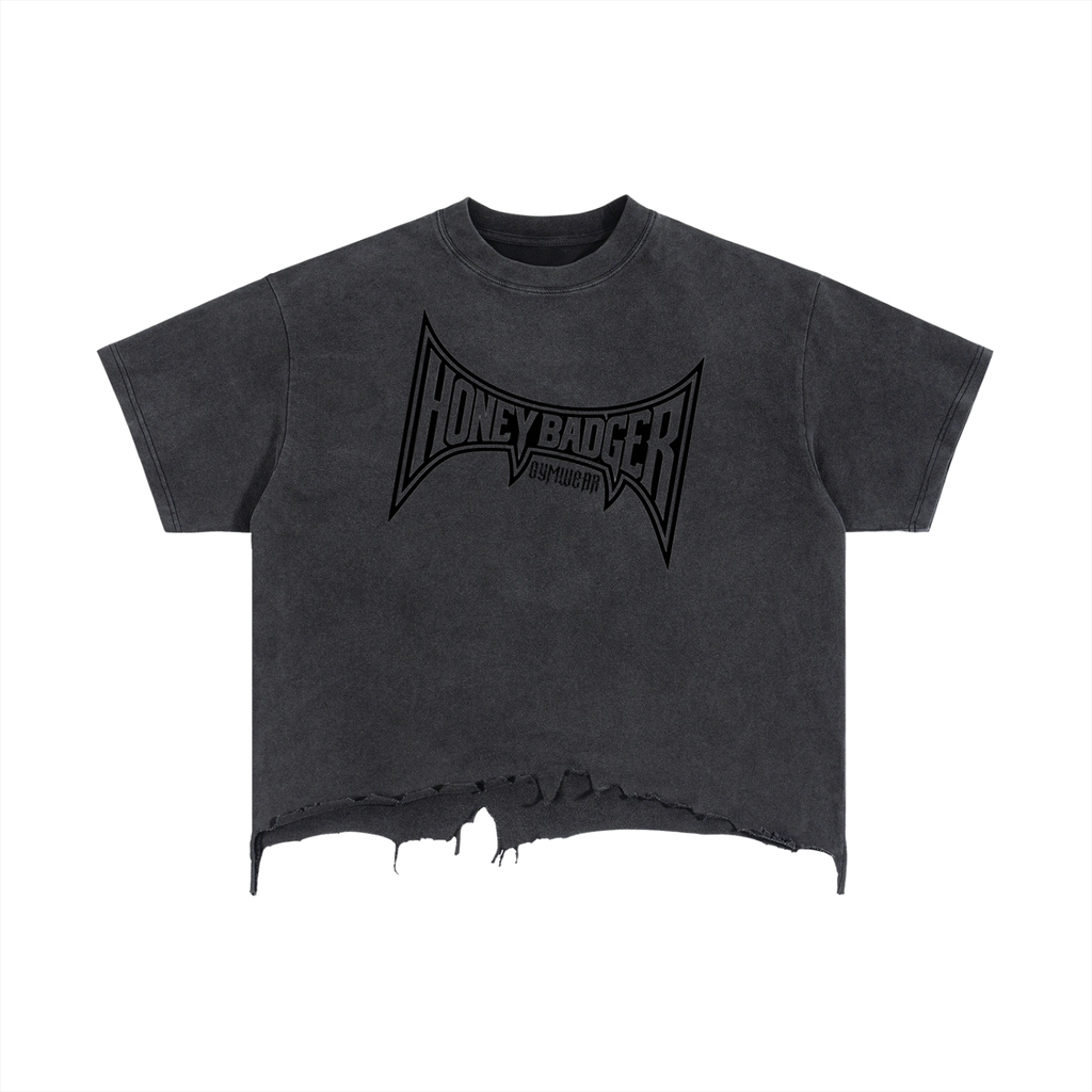 DEFIANCE Boxy Distressed T-Shirt