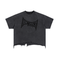 DEFIANCE Boxy Distressed T-Shirt