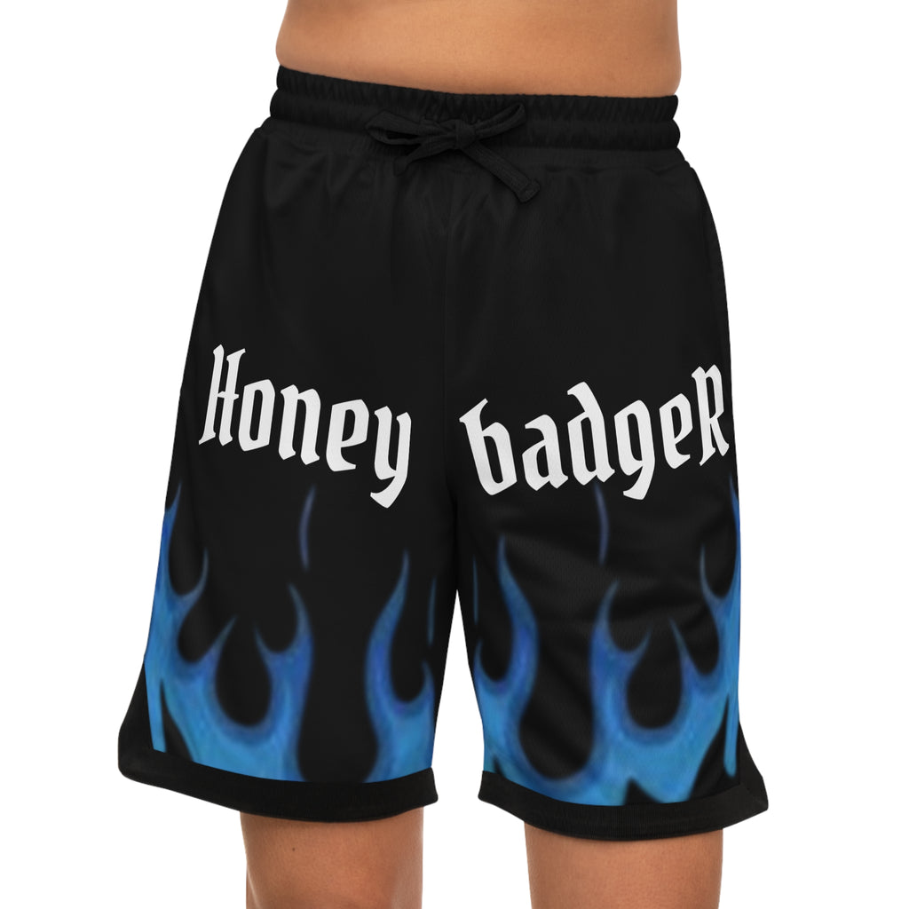 Flame Shorts (Black/Blue)