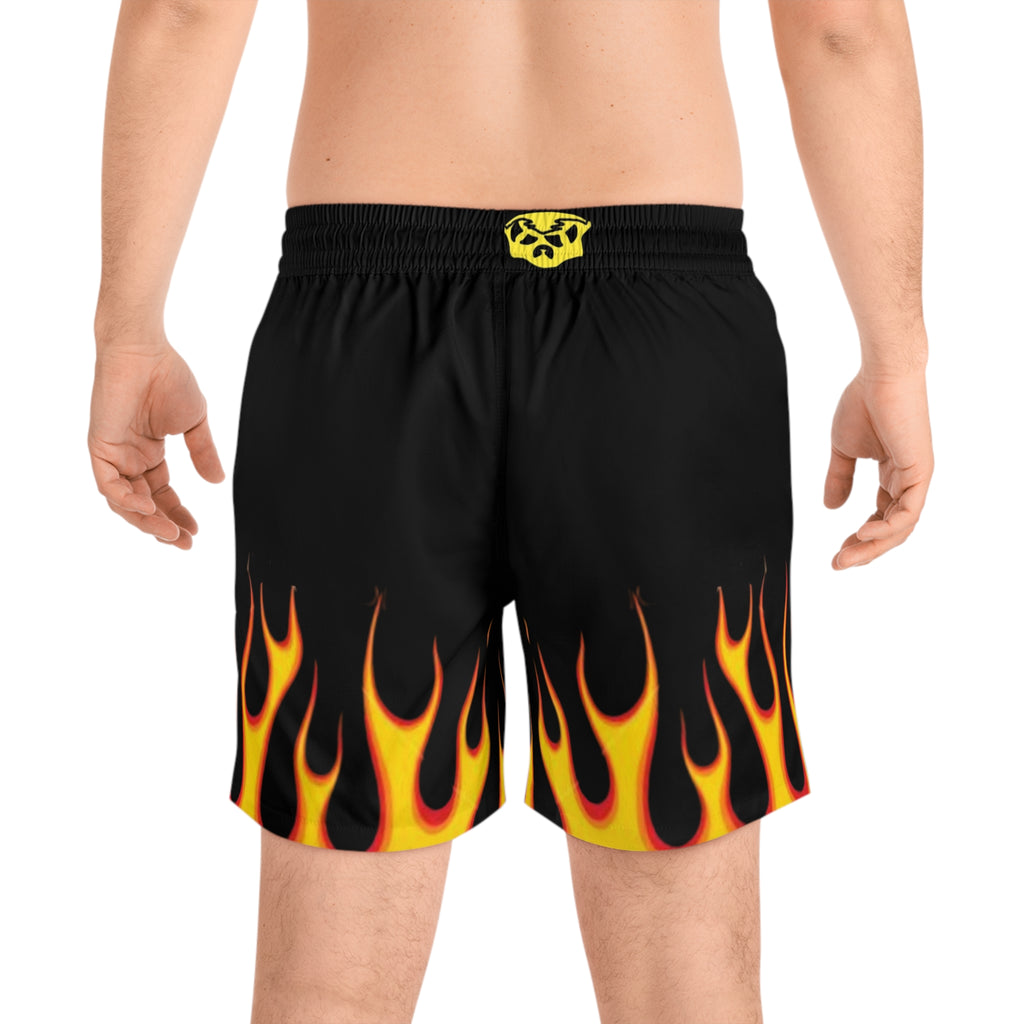 FLAME Swim/anywhere  SHORTS  (Black/ Orange)