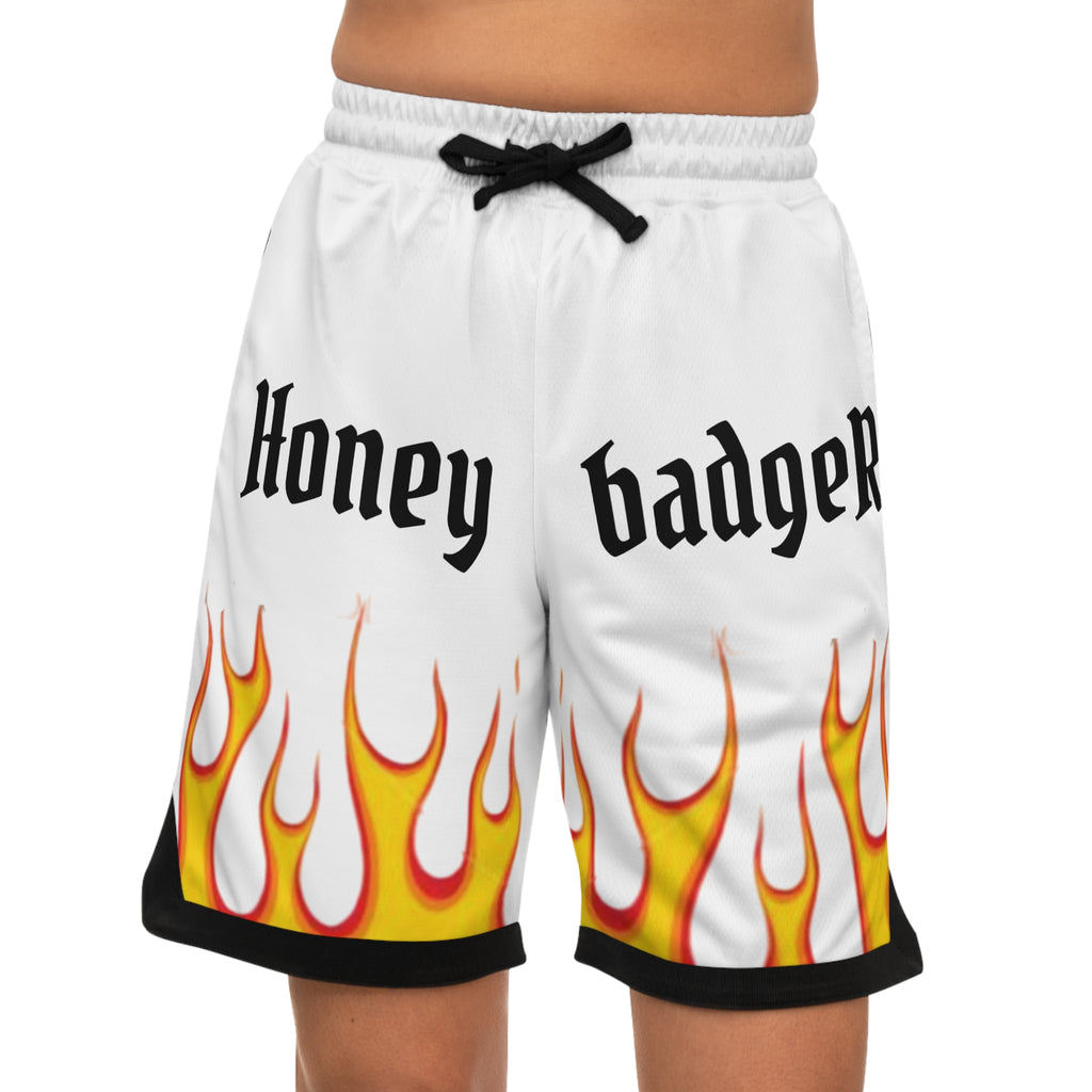 FLAME Shorts (White/ Orange/ Black)
