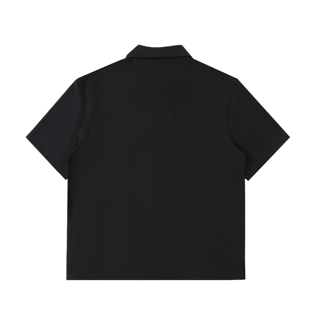 Half-Zip Cotton Polo Tee