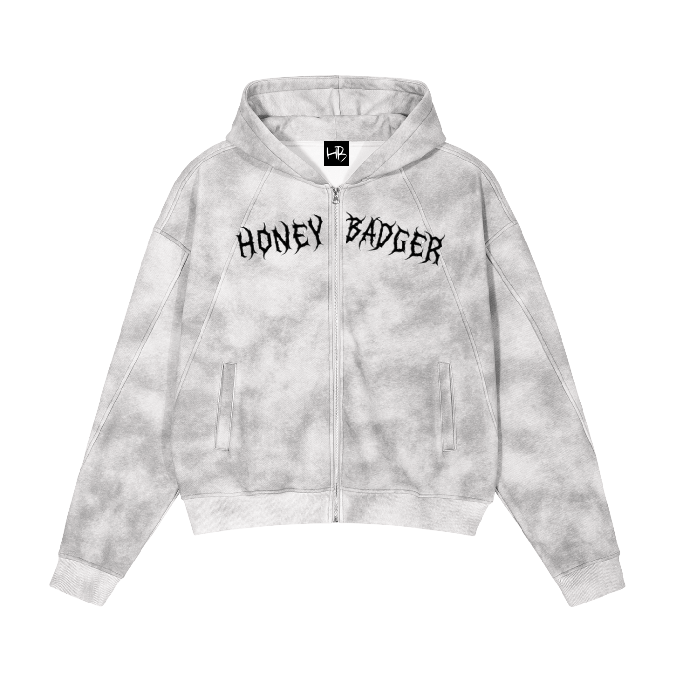 VENGEANCE Snow Washed Zip-Up Fleece Hoodie