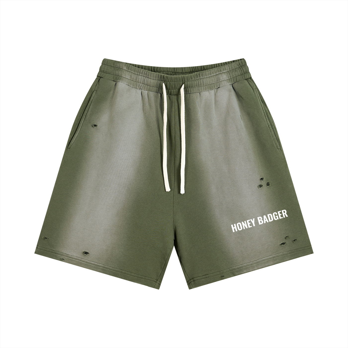 Y2K Sun Fade Distressed Shorts