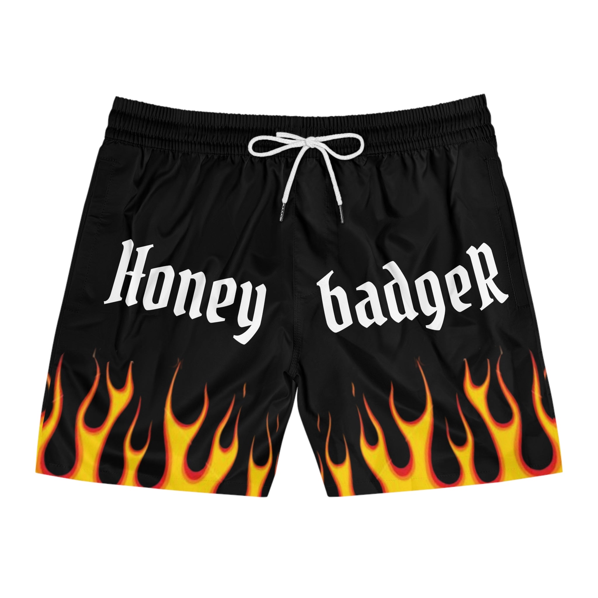 FLAME Swim/anywhere  SHORTS  (Black/ Orange / White)