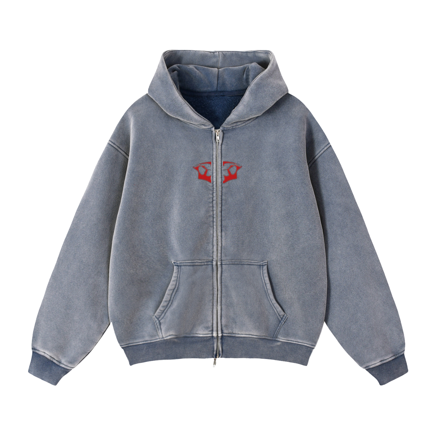 UNIT Fleece Hoodie (Zipper/Stonewashed)