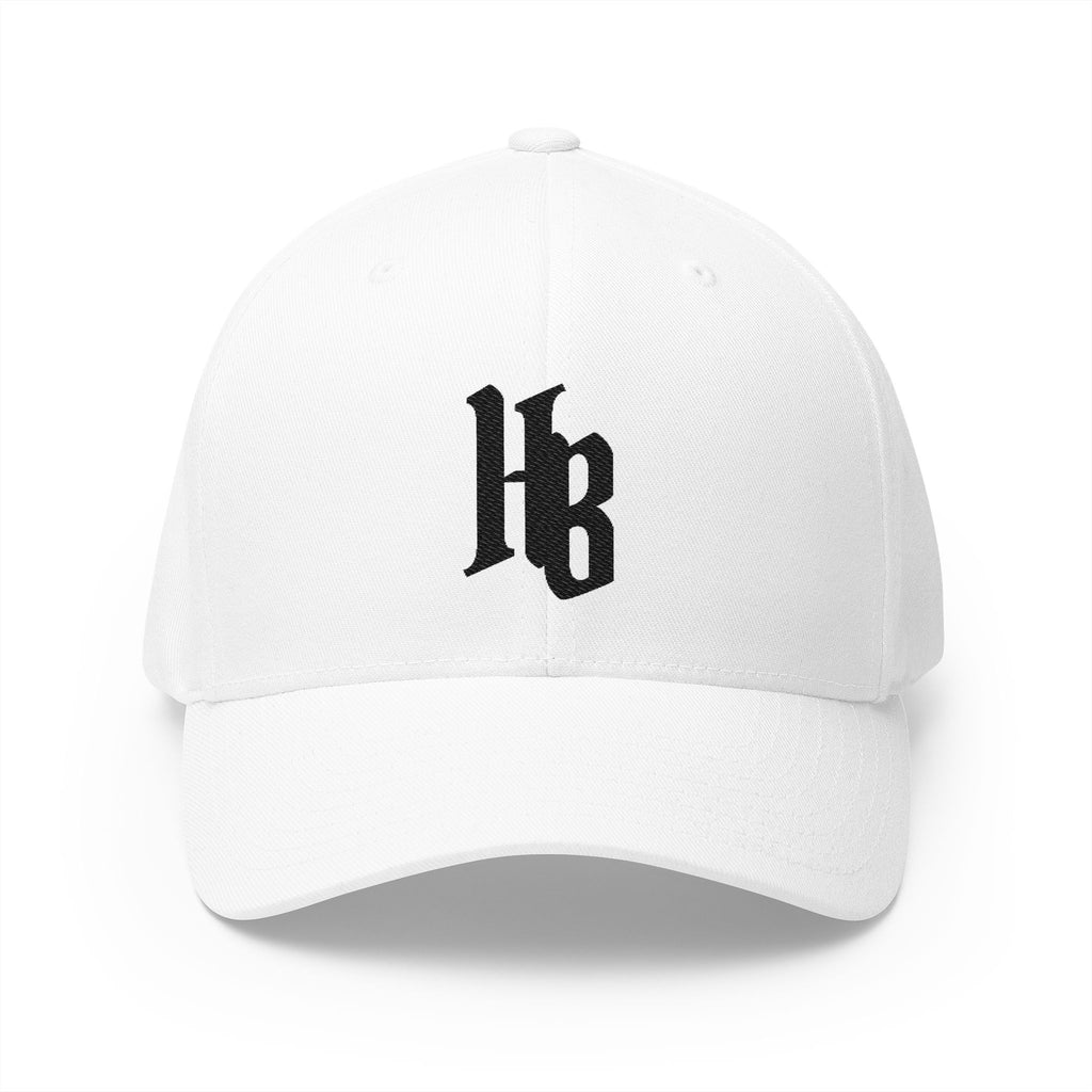 CROOKED Fitted Hat (Embroidery/Black Letters)