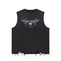 Y2K Snow Washed Skull Tank