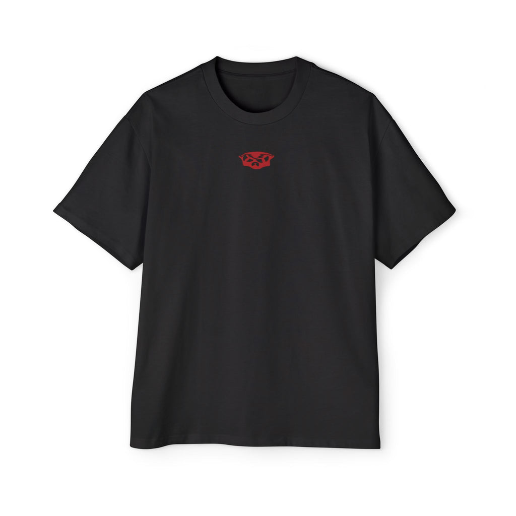 Oversized tee version of PUMP COVER (red)