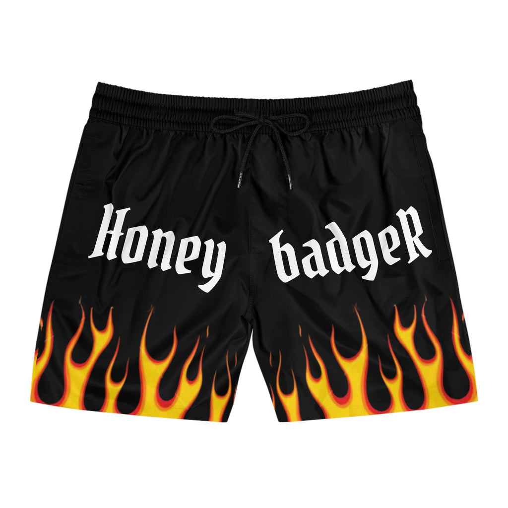 FLAME Swim/anywhere  SHORTS  (Black/ Orange / White)