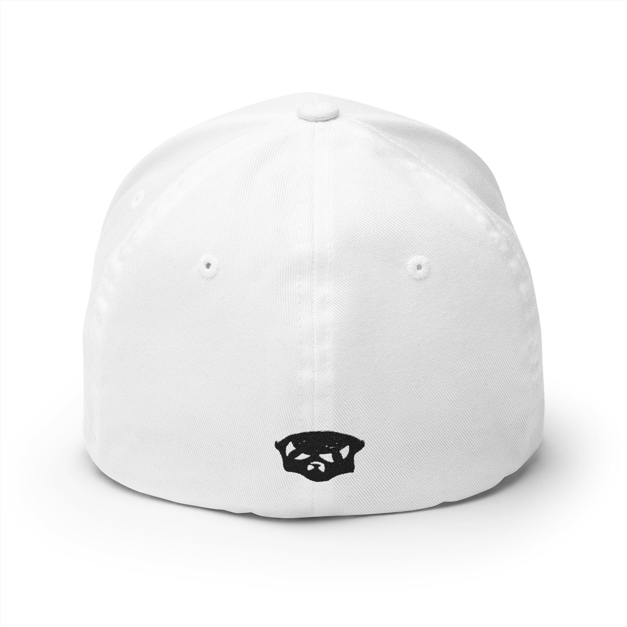 CROOKED Fitted Hat (Embroidery/Black Letters)