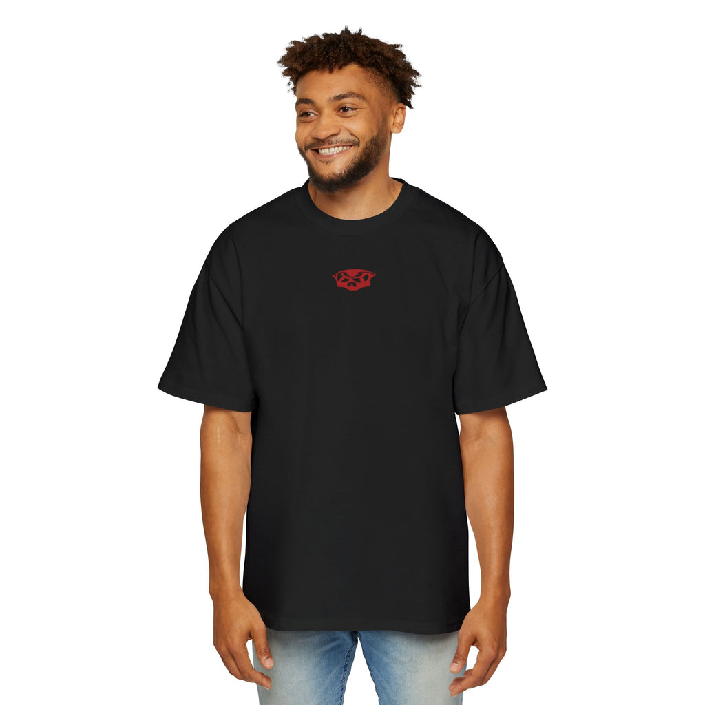 Oversized tee version of PUMP COVER (red)