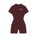 Y2K Women's Zip Short Sleeve Romper