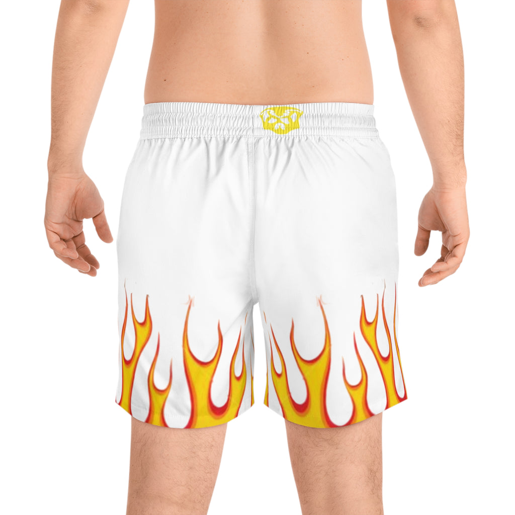FLAME Swim/anywhere  SHORTS  (White/ Orange / Orange)