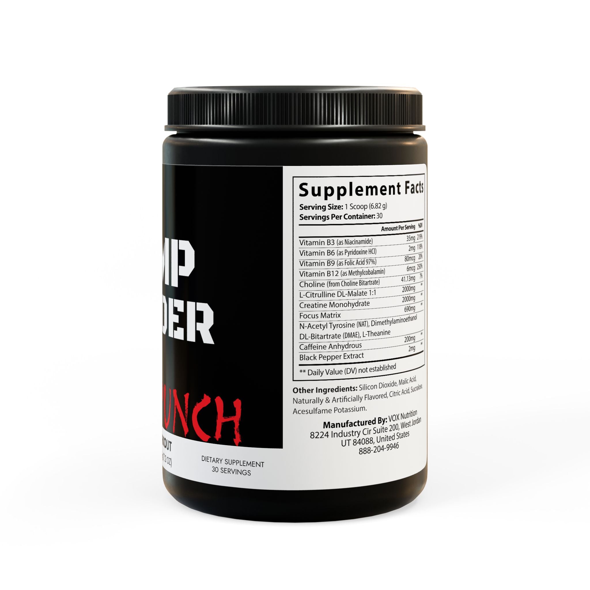 PUMP POWDER Edition of HB Fruit Punch PRE-WORKOUT