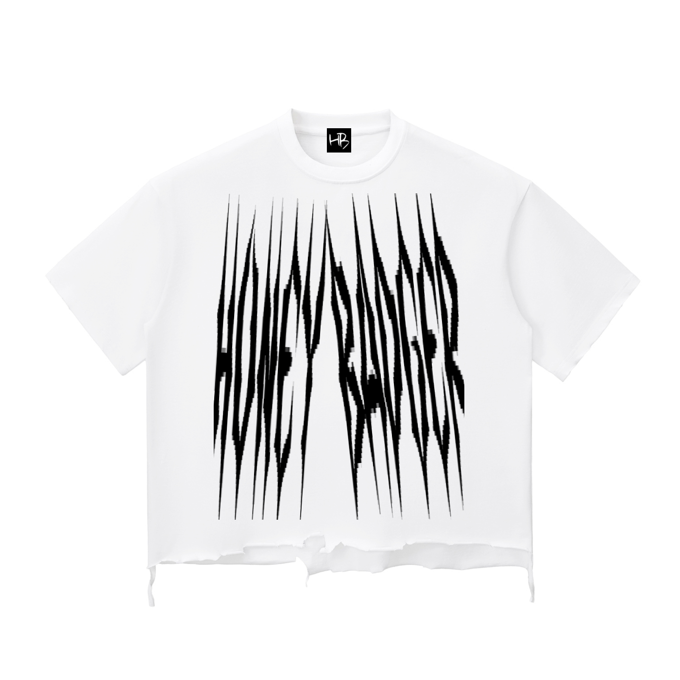Snow Wash Raw-Hem Boxy T-shirt
