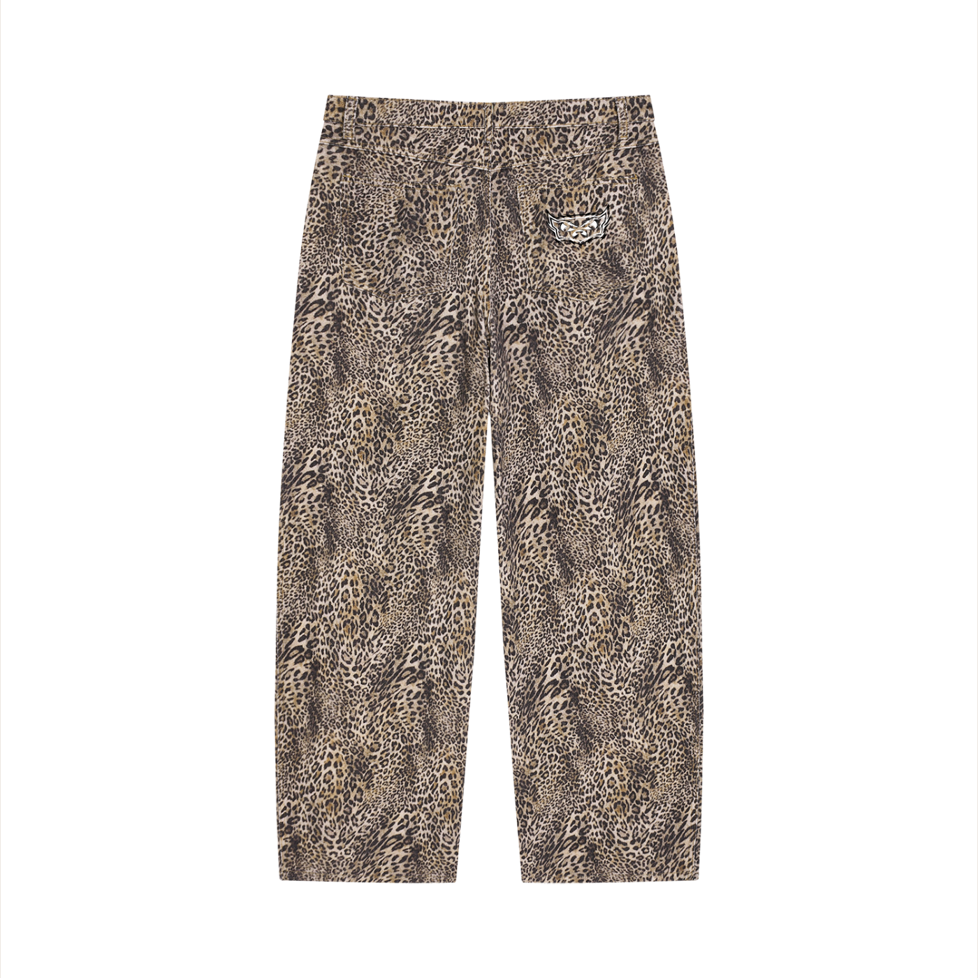 Y2K Leopard Wide Leg Jeans