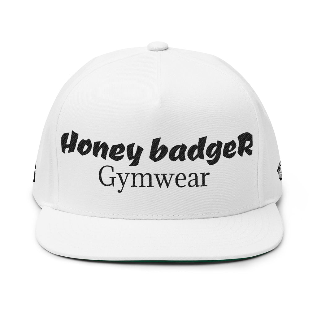 O.G HB-flatbrim hat WHITE-OUT (Adjustable)