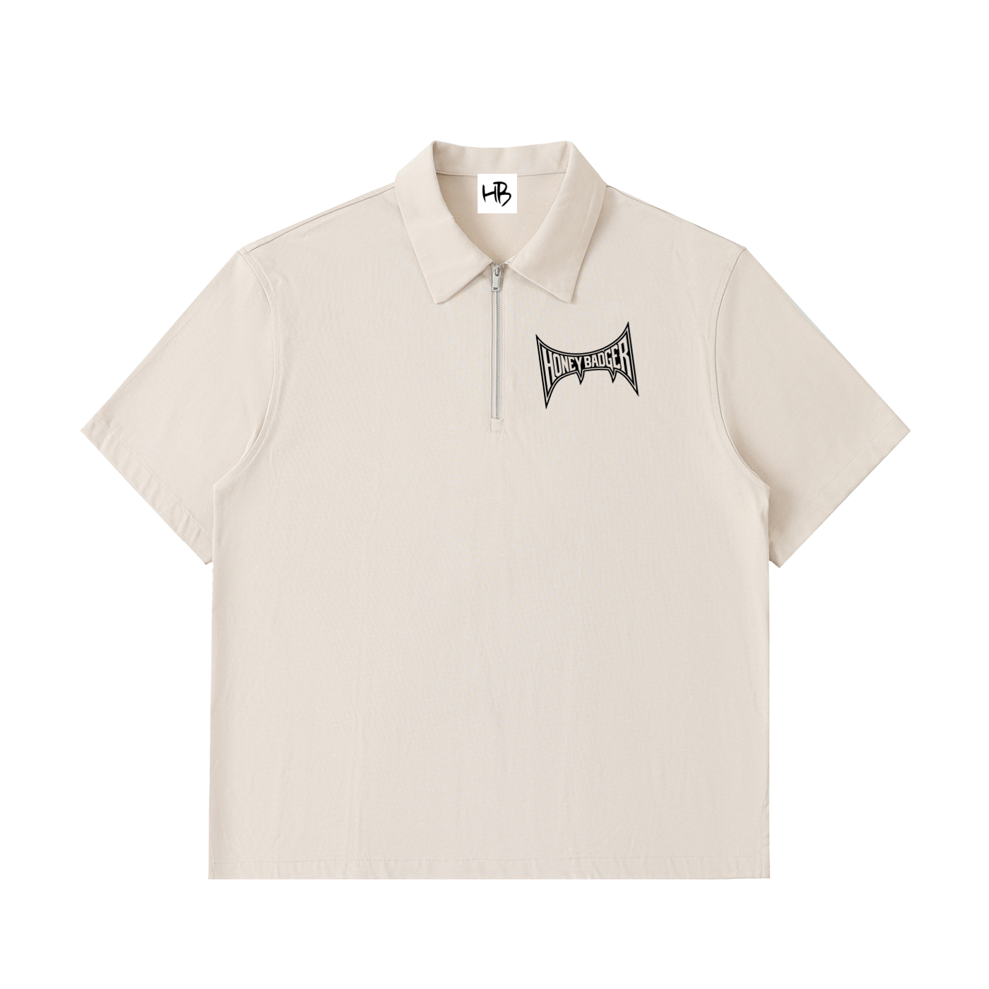 Half-Zip Cotton Polo Tee