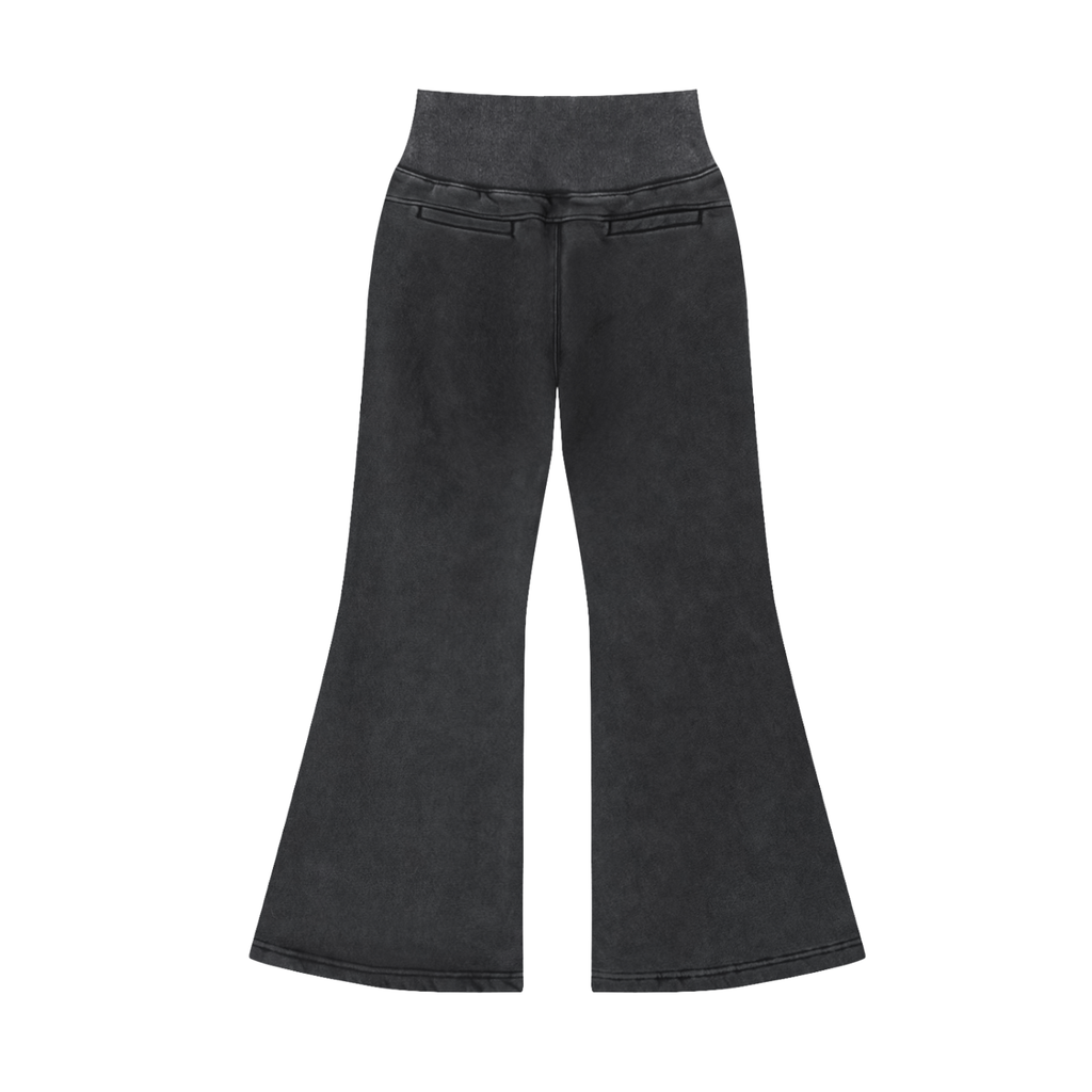 Womens Y2K Vintage Washed Flared Sweats