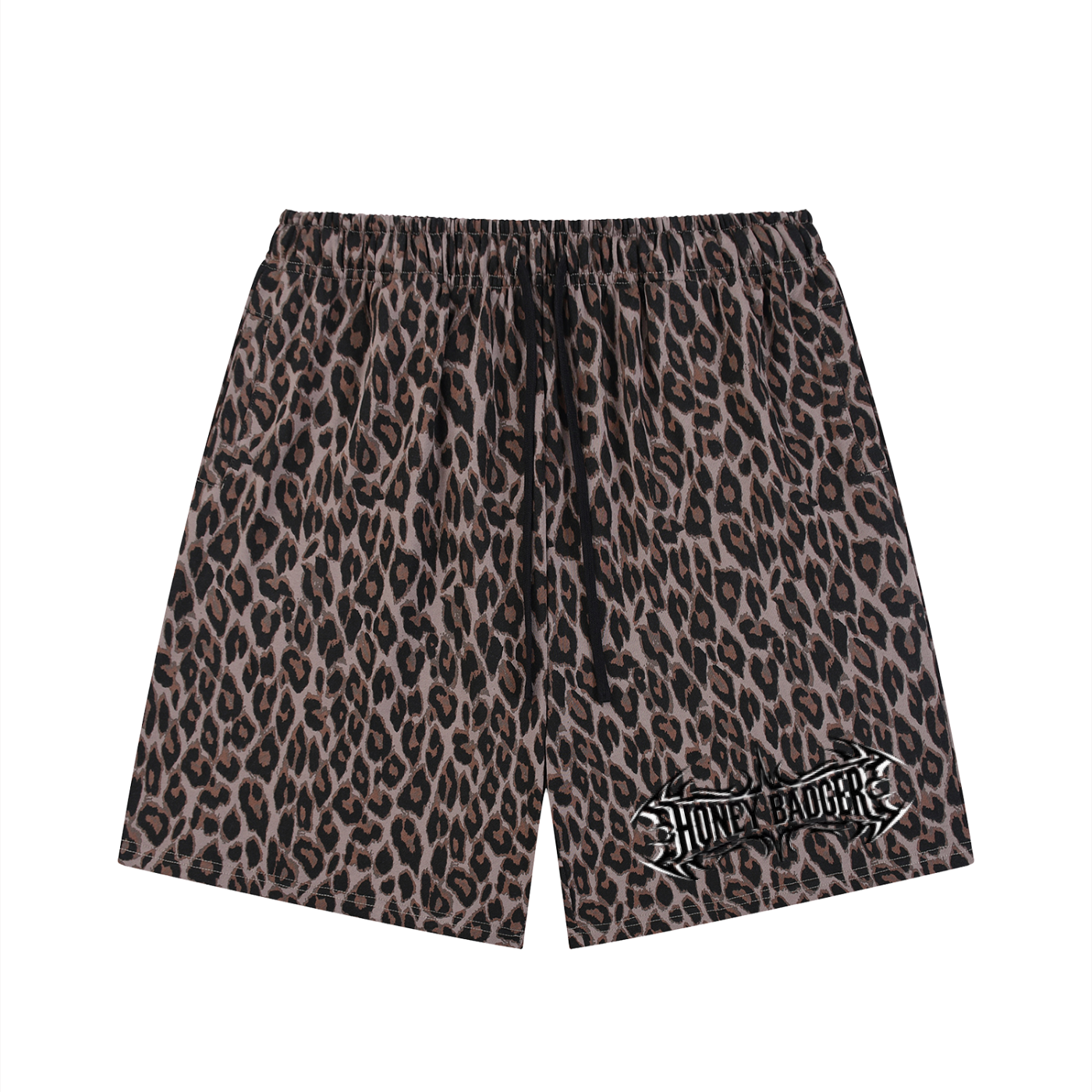 Y2K Leopard Drawstring Shorts
