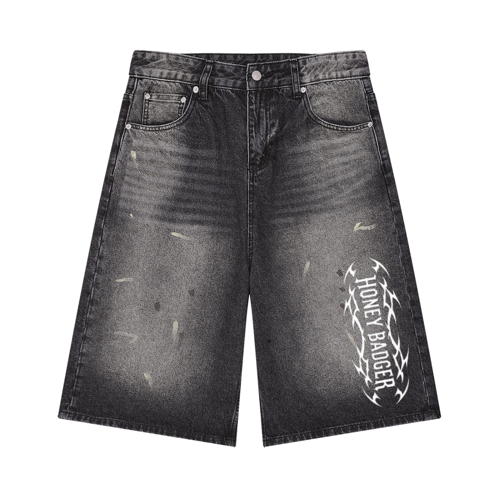 Y2K Black Denim Shorts