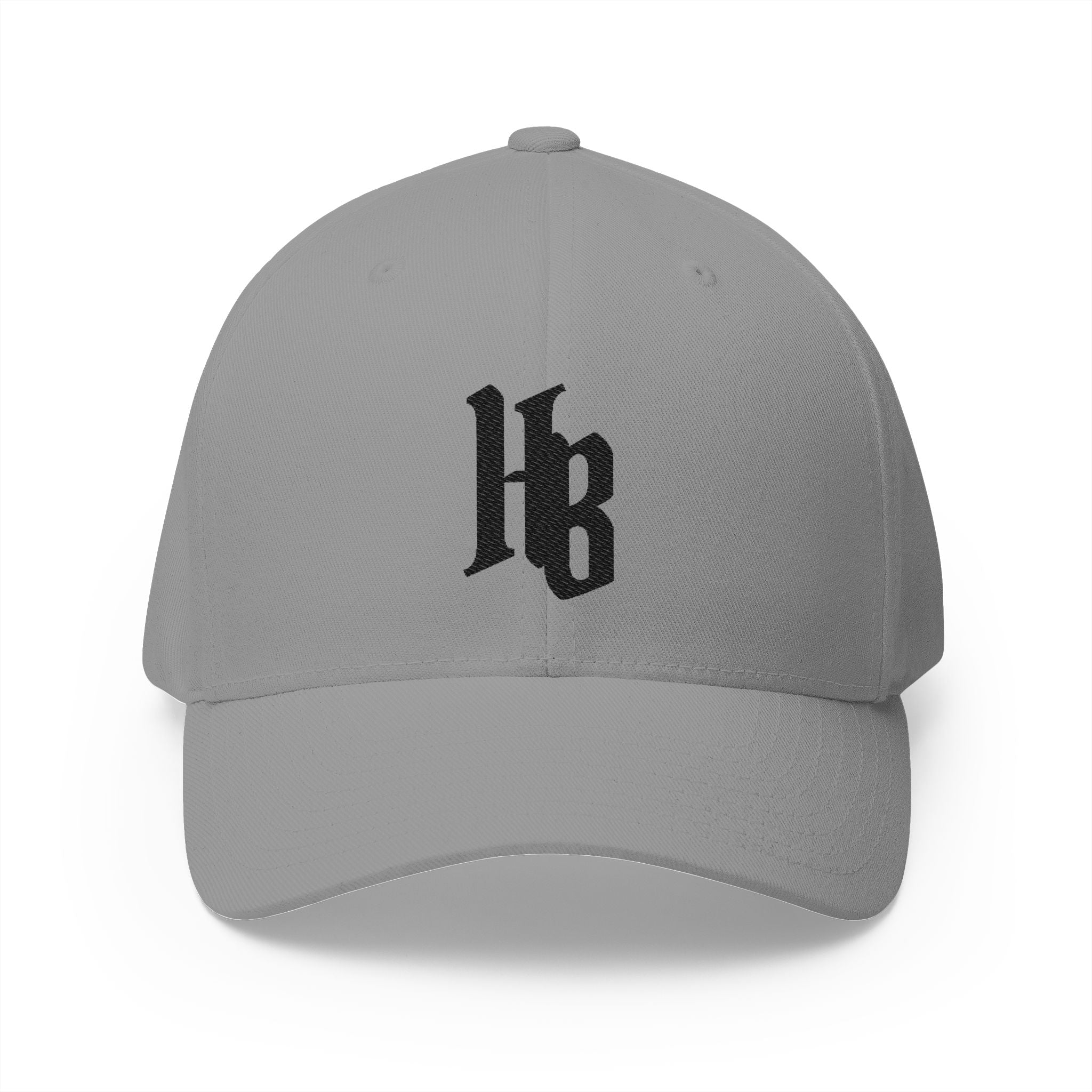 CROOKED Fitted Hat (Embroidery/Black Letters)