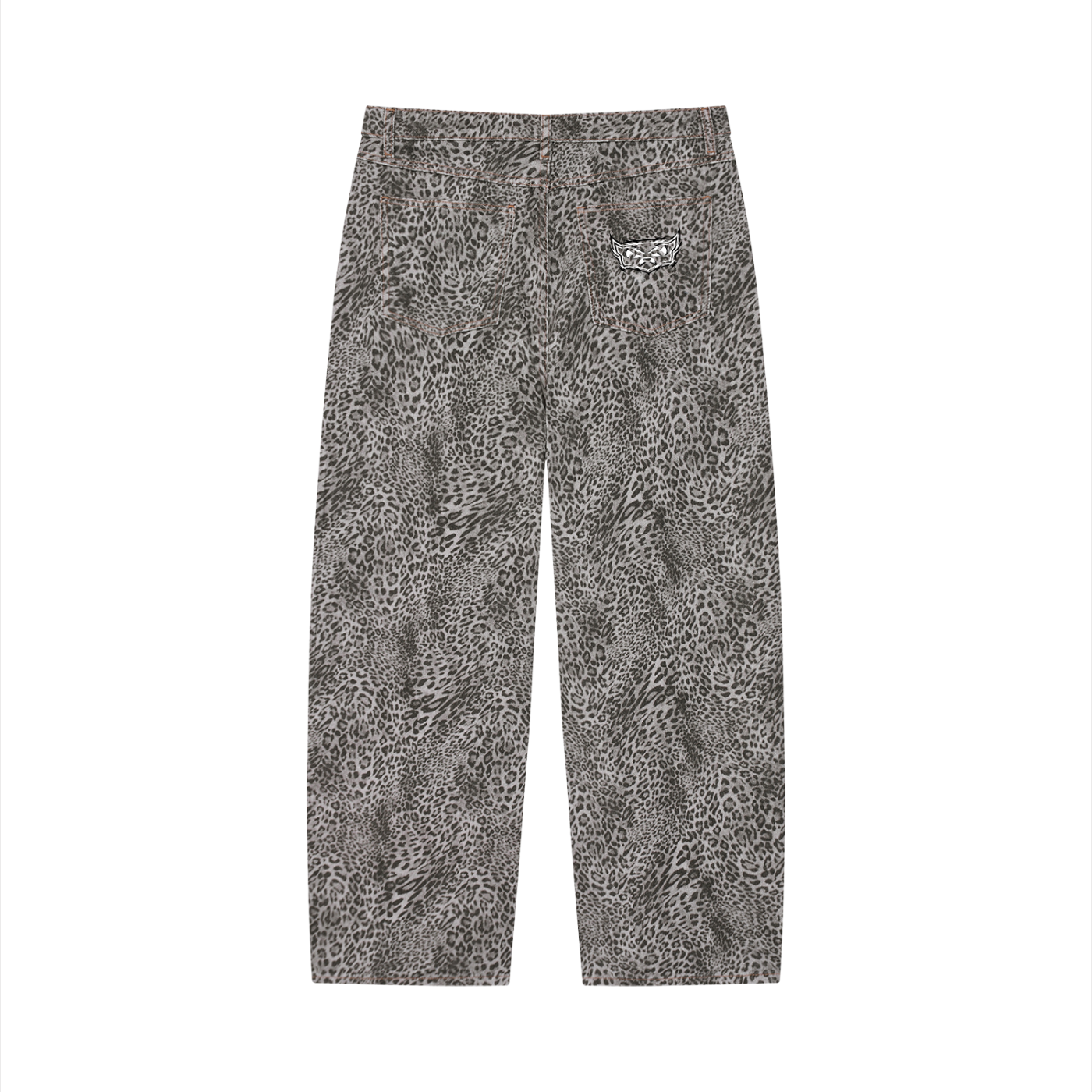 Y2K Leopard Wide Leg Jeans