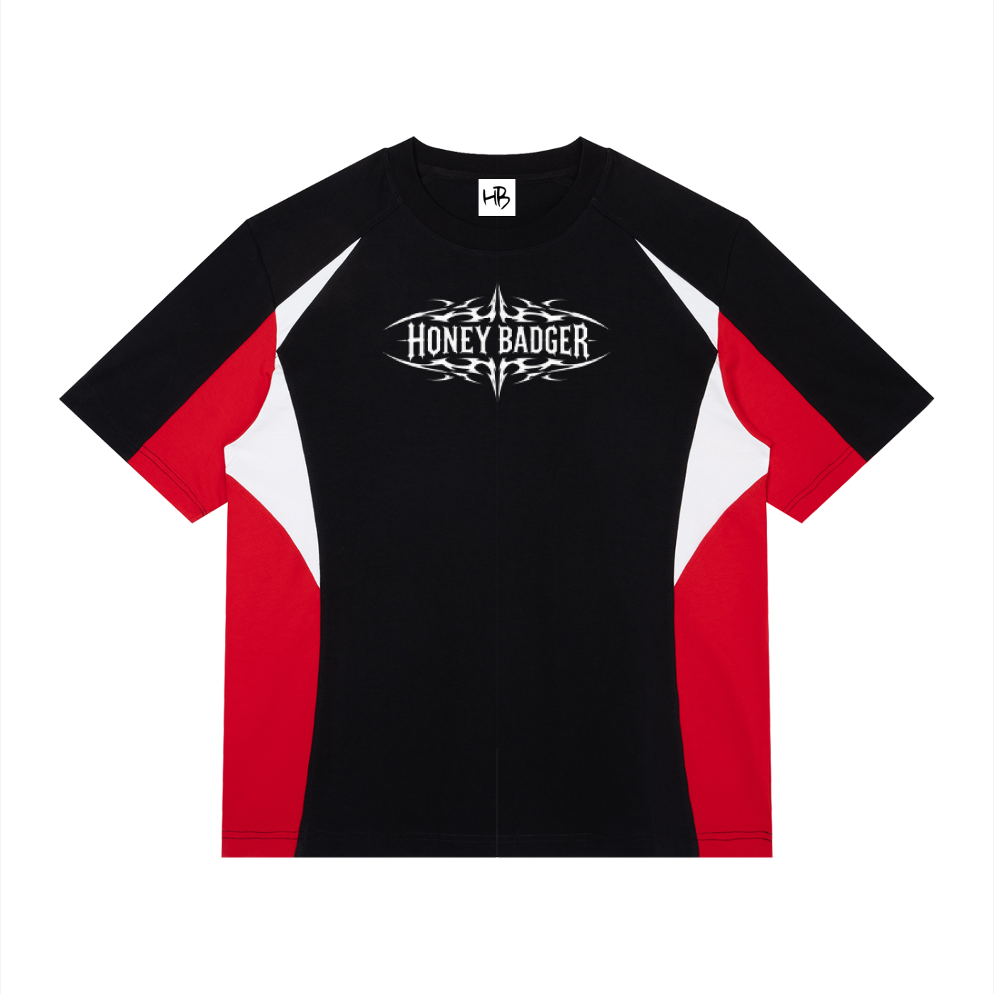 Y2K Retro Panel Baggy Tee