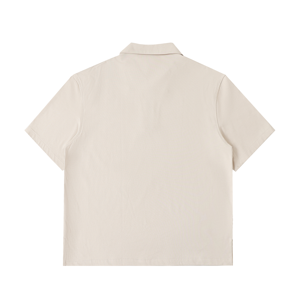 Half-Zip Cotton Polo Tee