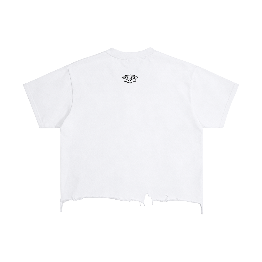 DEFIANCE Boxy Distressed T-Shirt