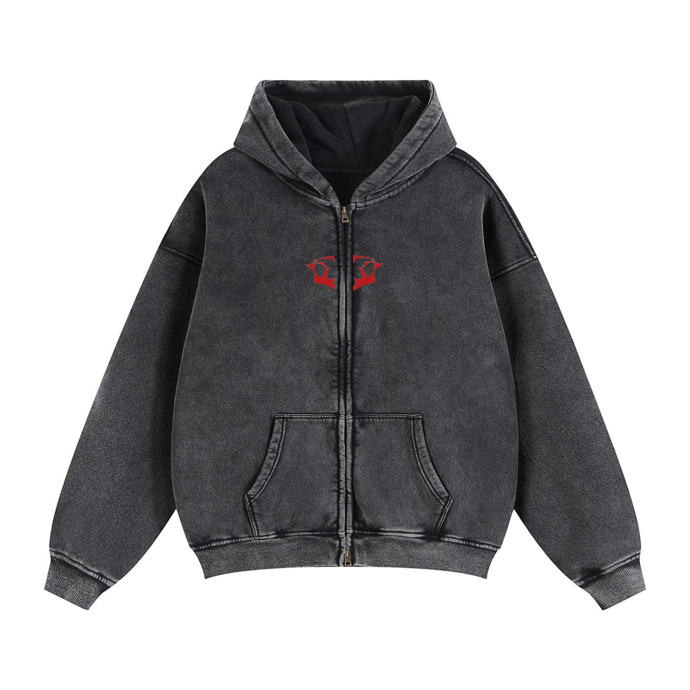 UNIT Fleece Hoodie (Zipper/Stonewashed)