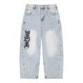 Y2K Vintage Wash Barrel Leg Jeans