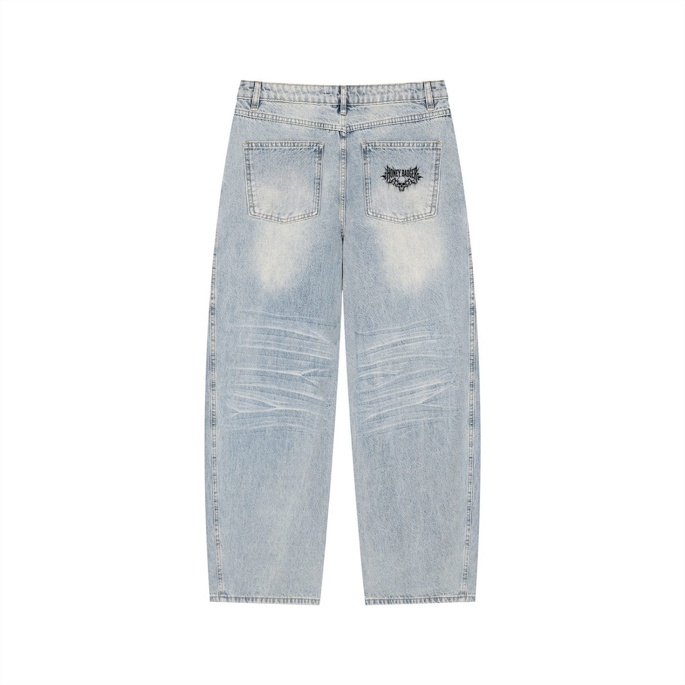 Y2K Enzyme Wash Wide Leg Jeans