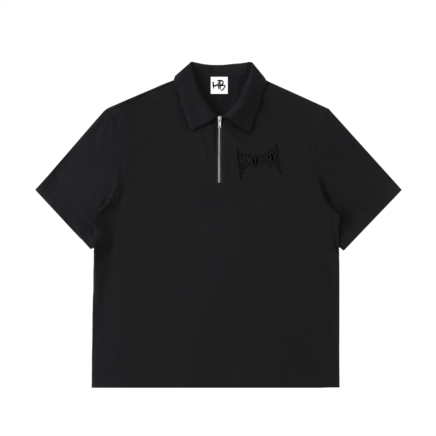 Half-Zip Cotton Polo Tee