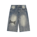 Vintage Wash DEFIANCE Baggy Denim Shorts