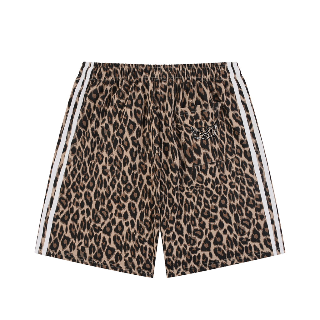 Y2K Leopard Drawstring Shorts
