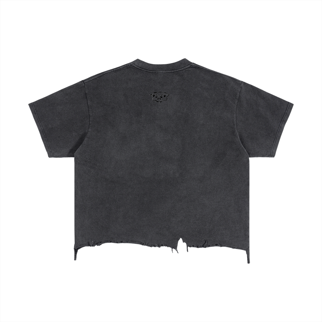 DEFIANCE Boxy Distressed T-Shirt